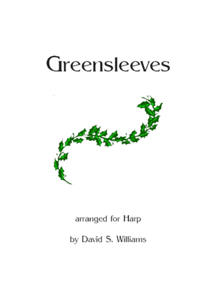 Book cover for Greensleeves Harp Solo