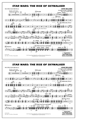 Star Wars: The Rise of Skywalker (arr. Matt Conaway) - Multiple Bass Drums