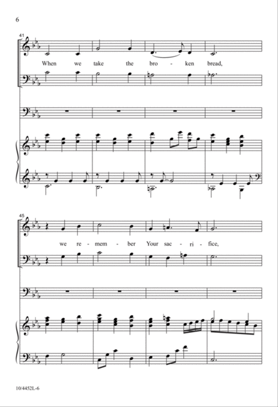 You Took Our Place You Took Our Place 4-Part scores gallery preview page 7
