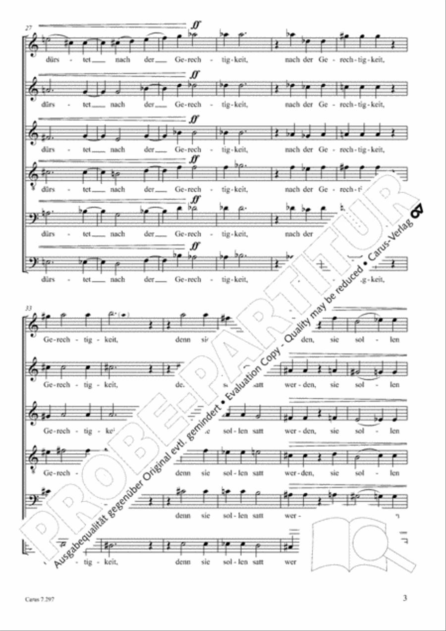 Selig seid ihr Score scores gallery preview page 4