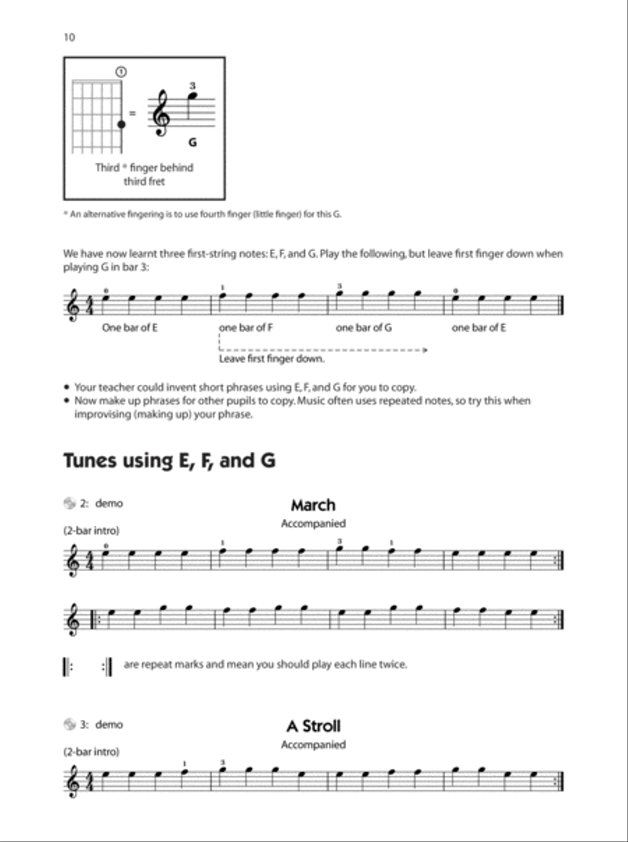 Enjoy Playing Guitar Tutor Book 1 + CD Acoustic Guitar scores gallery preview page 7