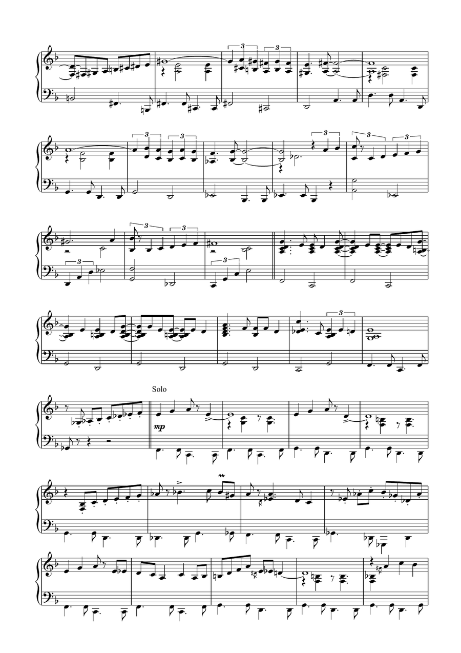 The Girl From Ipanema (garôta De Ipanema) Piano Solo scores gallery preview page 2