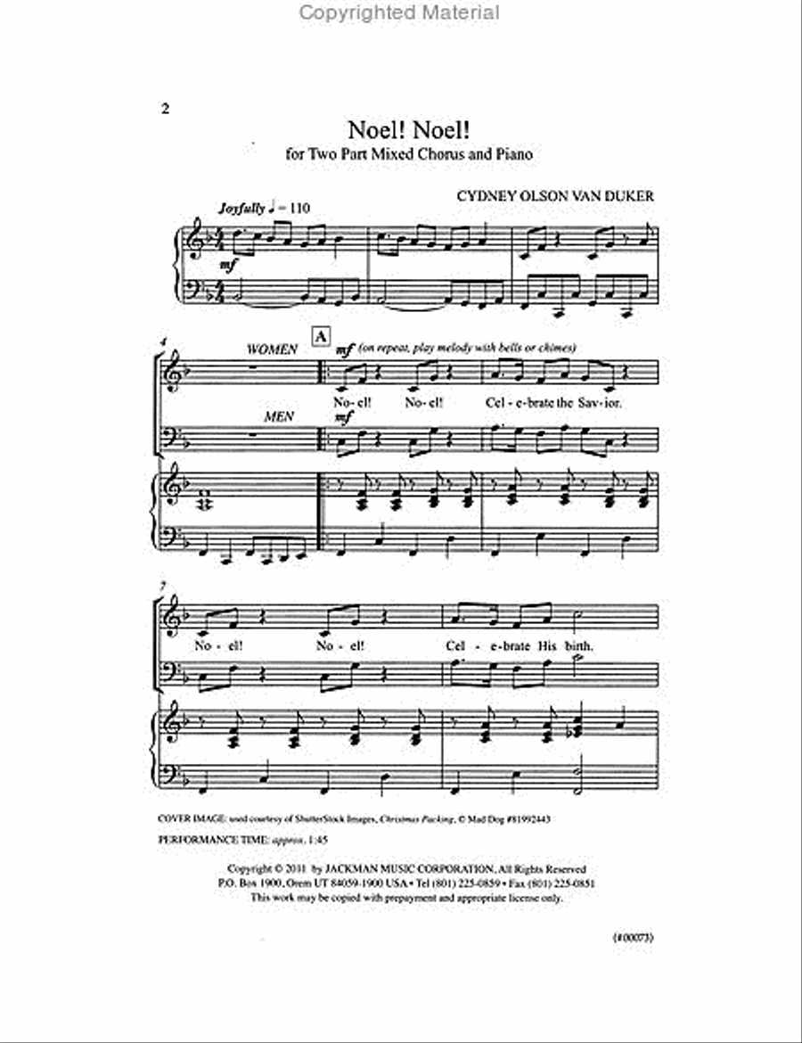 Noel Noel! - Two-Part TB scores gallery preview page 2