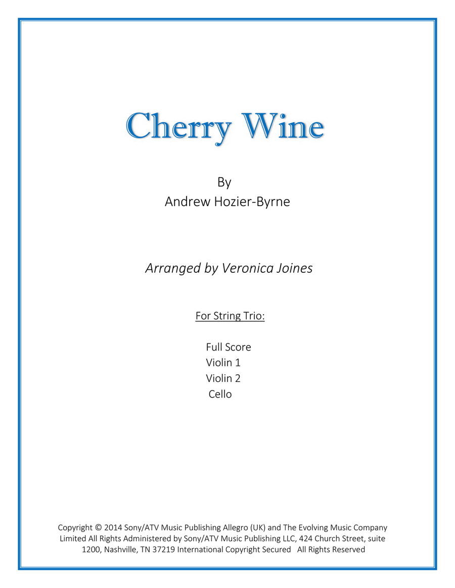 Cherry Wine String Trio scores gallery preview page 1