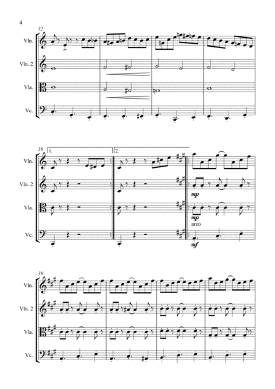 Tico Tico String Quartet scores gallery preview page 5