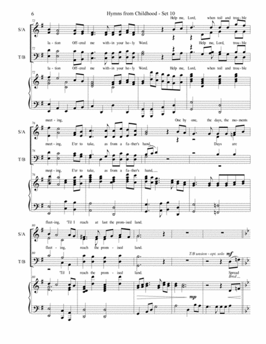 Hymns from Childhood - Set 10 (SATB) image number null