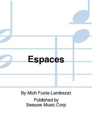 Book cover for Espaces