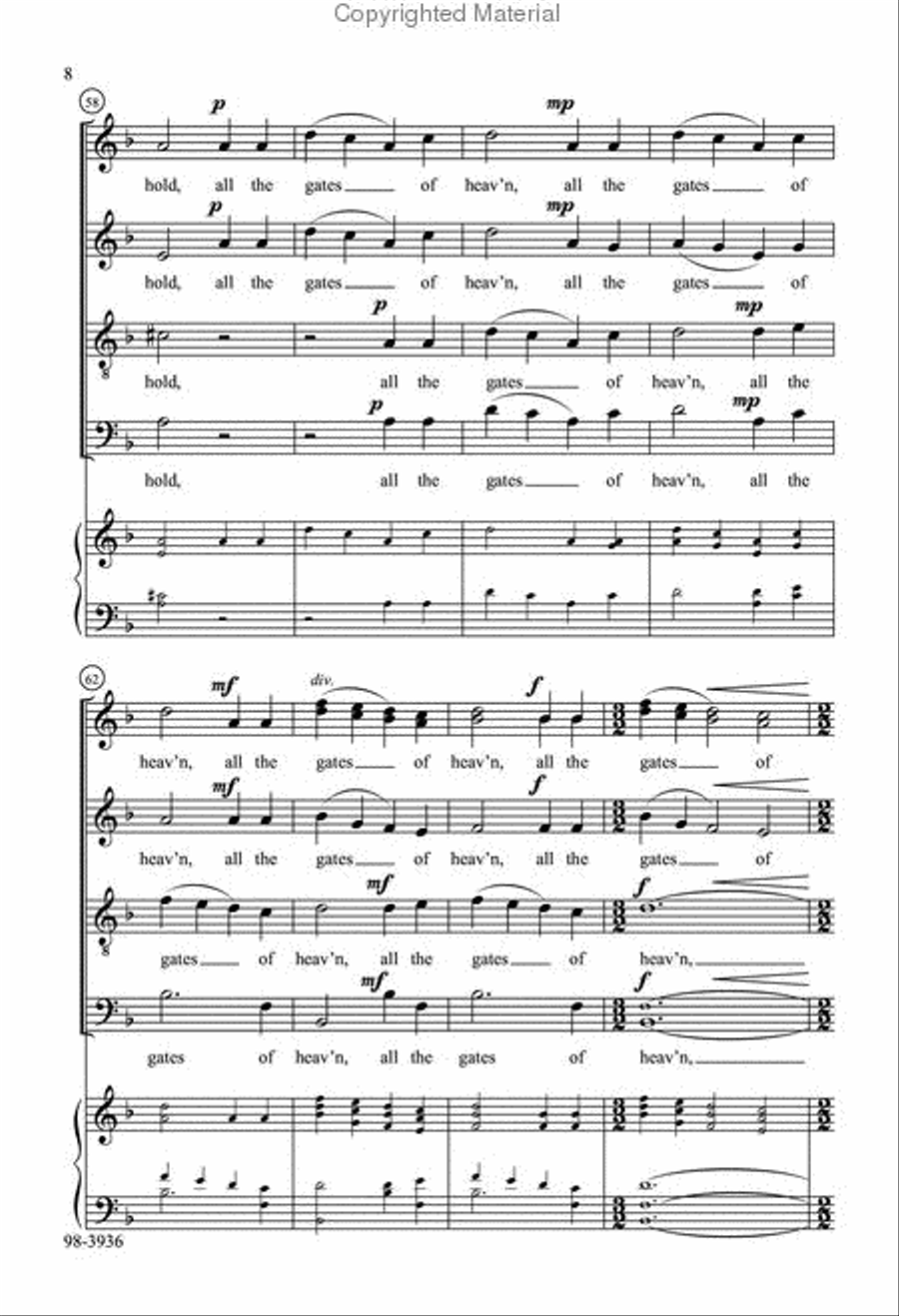 Gabriel's Message Does Away 4-Part scores gallery preview page 5