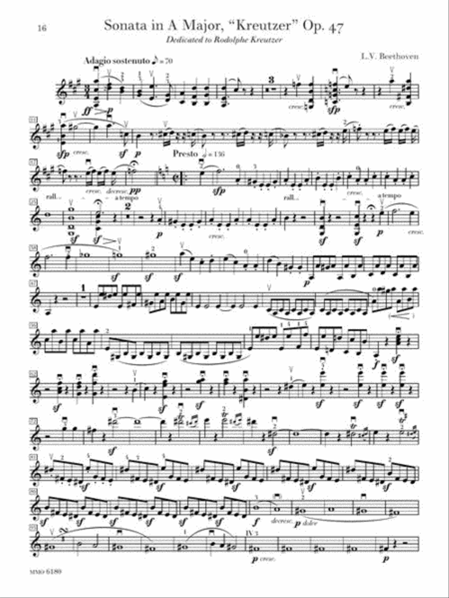 Beethoven – Two Sonatas for Violin and Piano Violin Solo scores gallery preview page 5