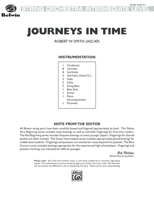 Journeys in Time: Score