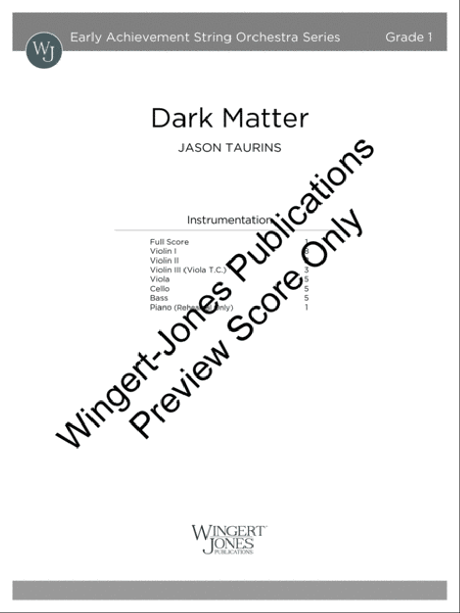 Dark Matter Dark Matter String Orchestra scores gallery preview page 2