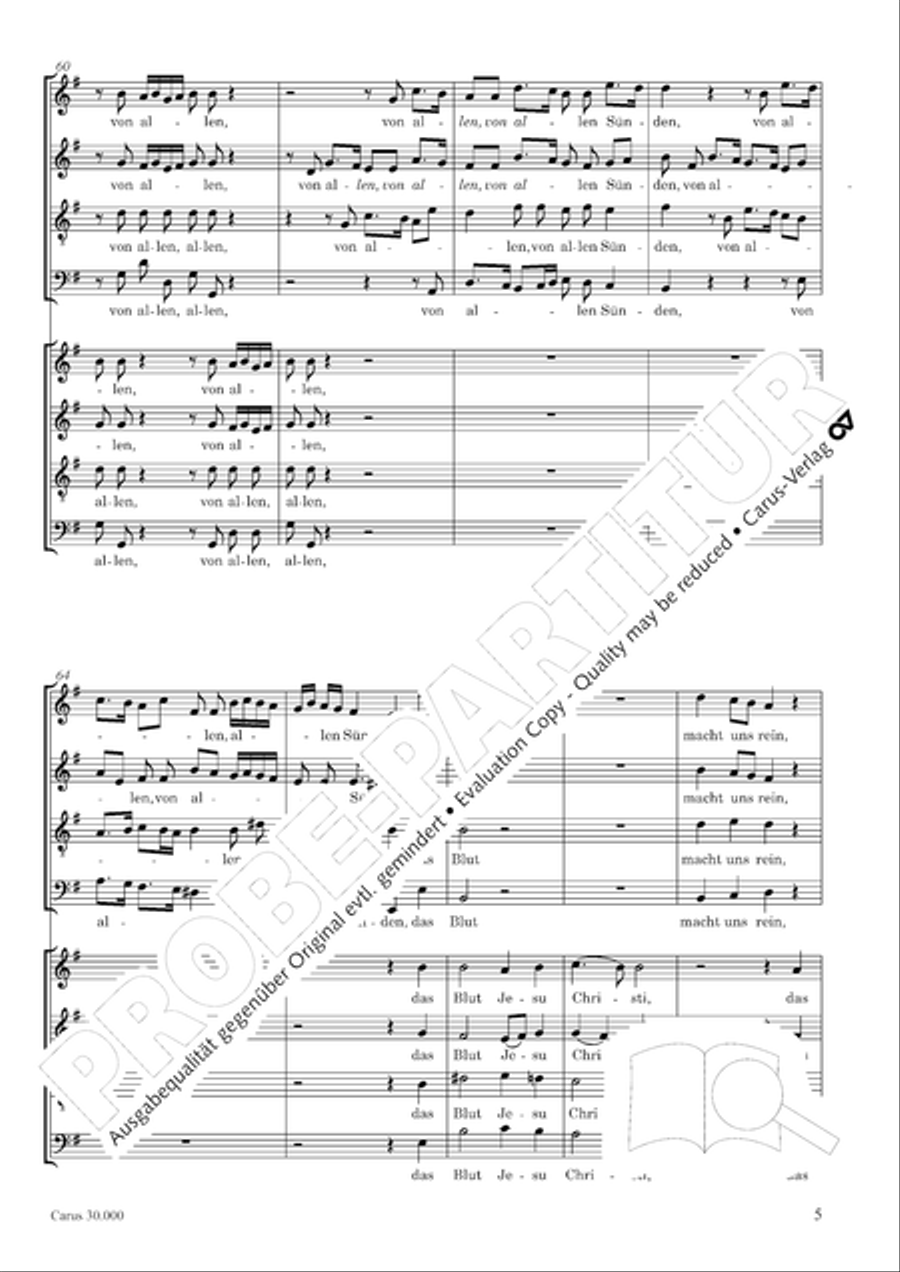 J.L. Bach: The complete motets Choir scores gallery preview page 12