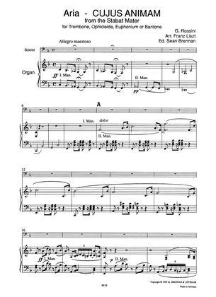 Air "Cujus Animam" from Rossini’s Stabat Mater for Trombone, Euphonium, Ophicleide, Baritone