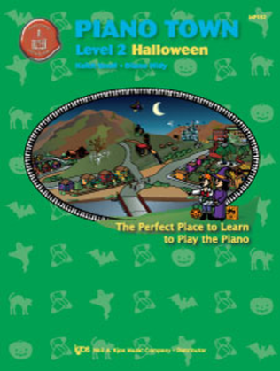 Book cover for Piano Town Halloween, Level Two