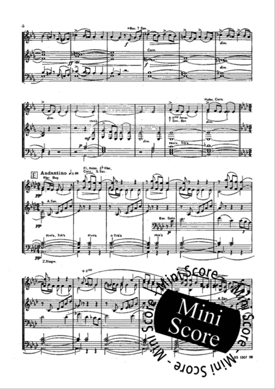 Marche Heroique Concert Band scores gallery preview page 7