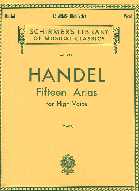 Georg Frideric Handel: 15 Arias