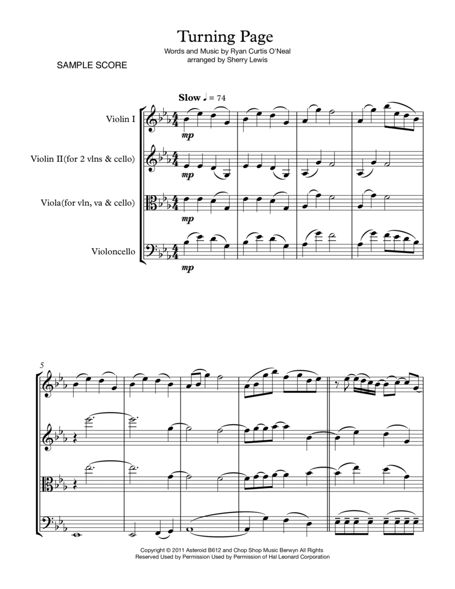 Turning Page String Trio scores gallery preview page 1
