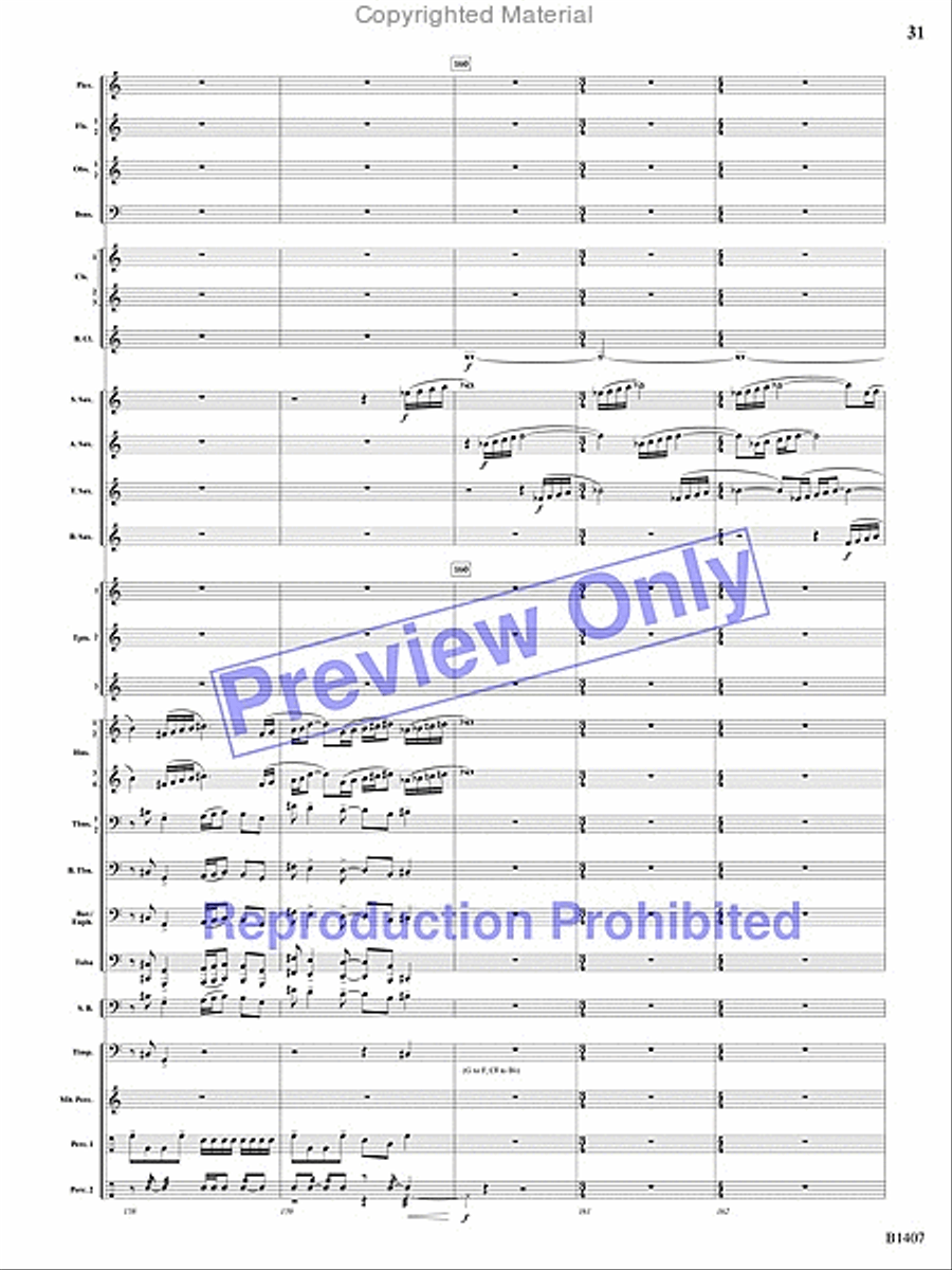 Antiphonal Fanfare Antiphonal Fanfare Concert Band scores gallery preview page 62