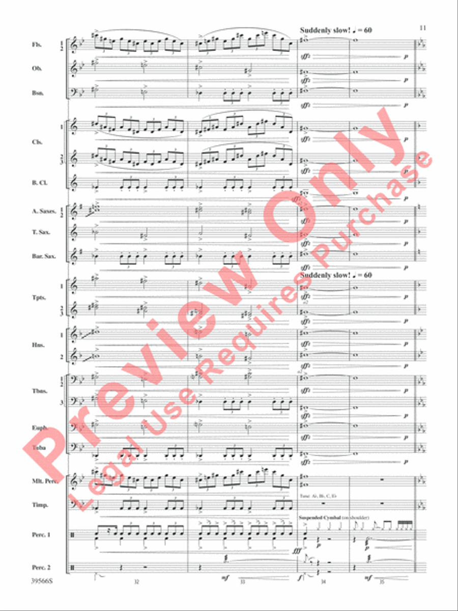 At the Movies with Danny Elfman Concert Band scores gallery preview page 12