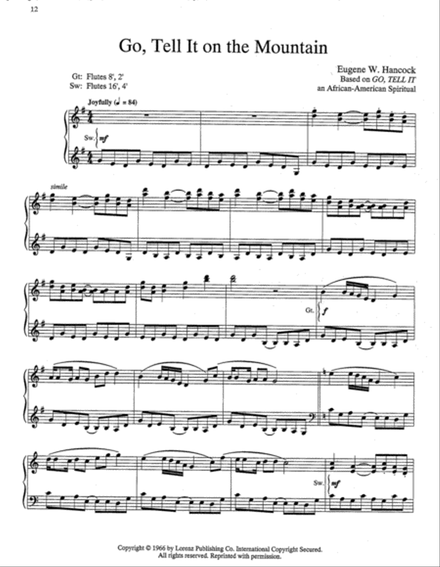 African-American Organ Music Anthology, Volume 3 Organ scores gallery preview page 2