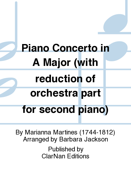 Piano Concerto in A Major (with reduction of orchestra part for second piano)