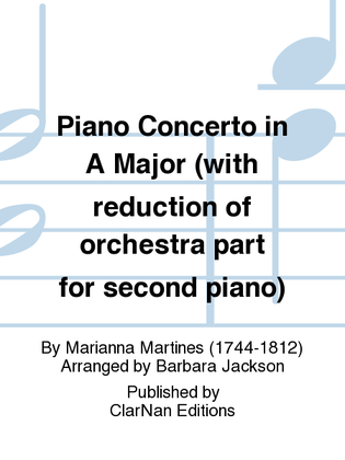 Piano Concerto in A Major (with reduction of orchestra part for second piano)