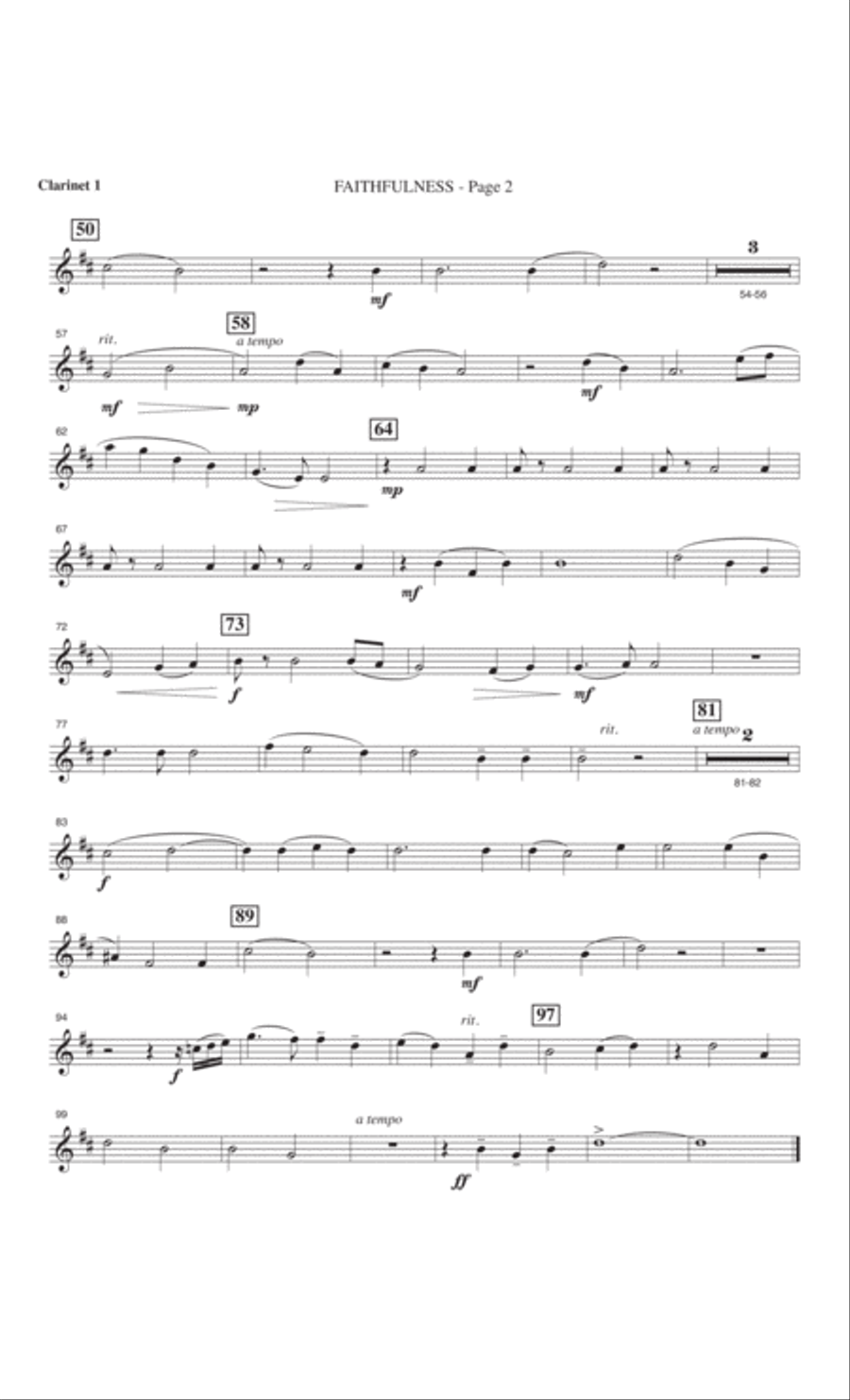 Faithfulness 4-Part scores gallery preview page 29