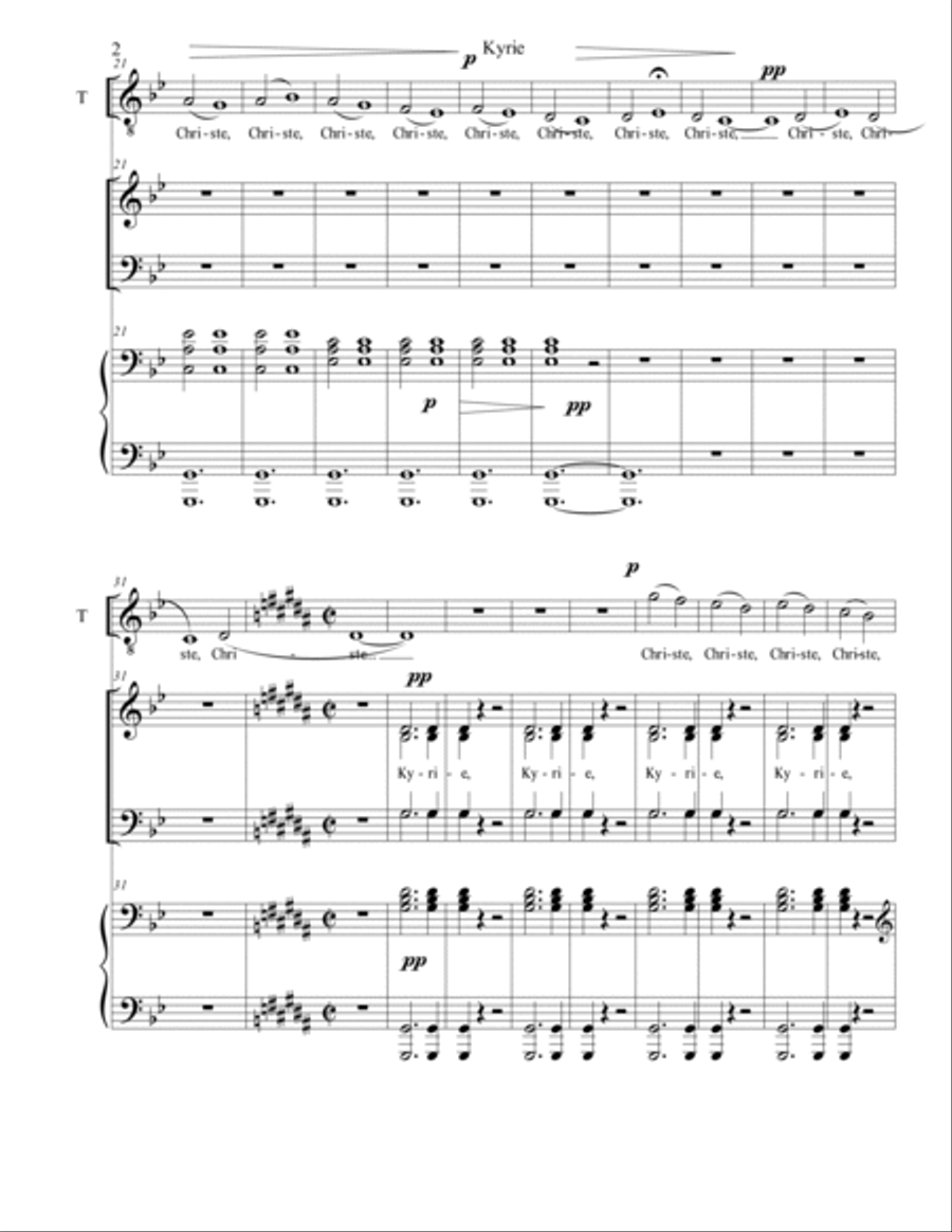 St. Luke's Mass 4-Part scores gallery preview page 6