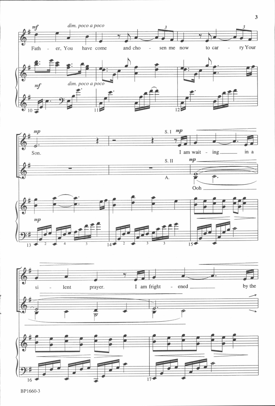 Breath of Heaven - SSA SSA scores gallery preview page 3
