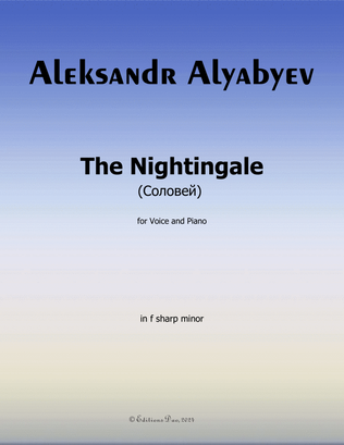 The Nightingale(Соловей), by Alyabyev, in f sharp minor