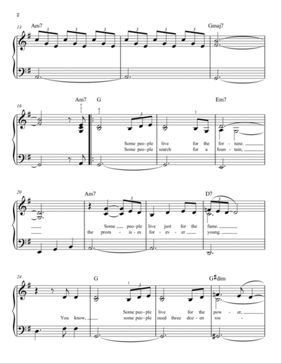 If I Ain't Got You Easy Piano scores gallery preview page 2