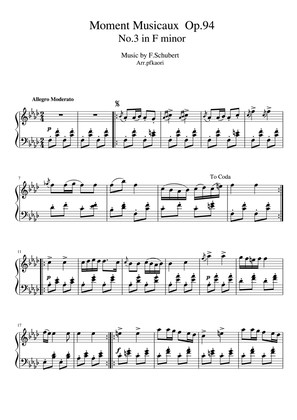 "Moment Musicaux" Op94 No.3