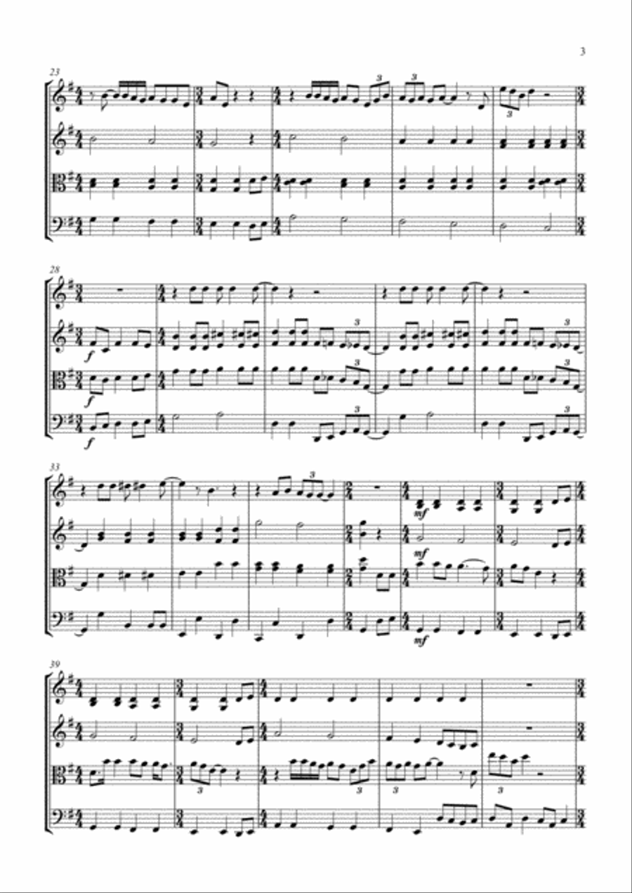 All You Need Is Love String Quartet scores gallery preview page 3
