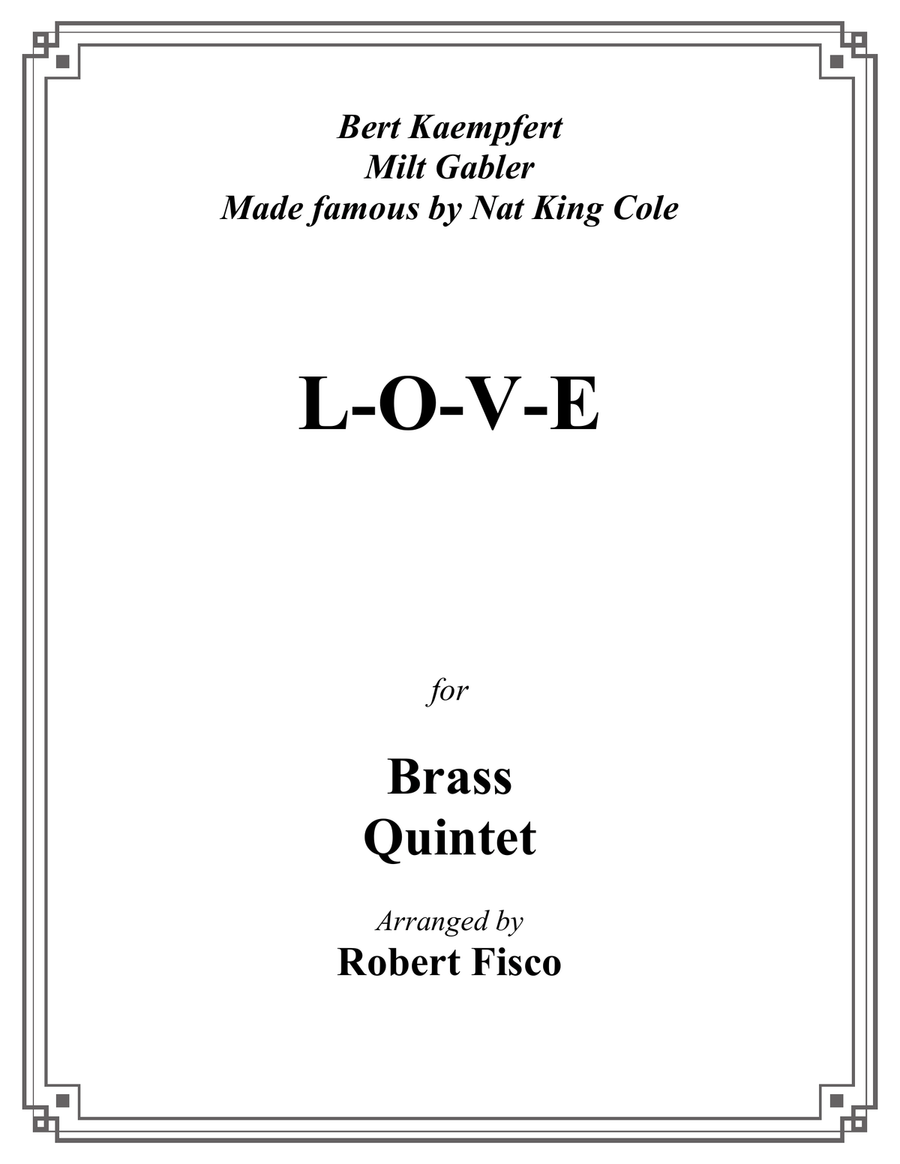 L-O-V-E Brass Ensemble scores gallery preview page 1