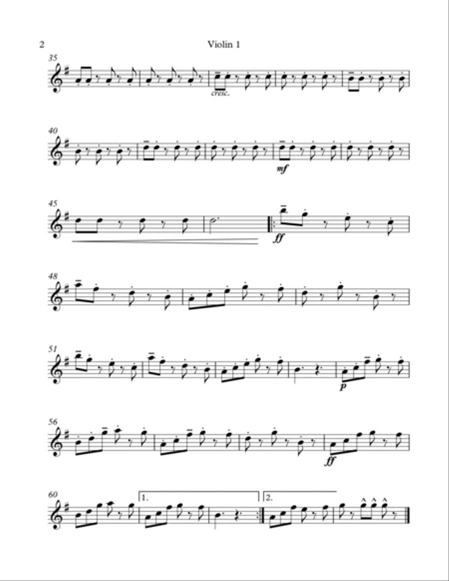 Picarón for four violins Picarón for four violins Violin Solo scores gallery preview page 6