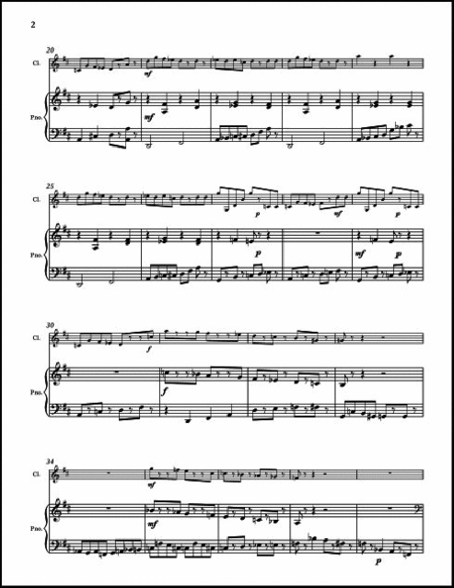 Klezmer Fantasy Woodwind Quintet scores gallery preview page 4