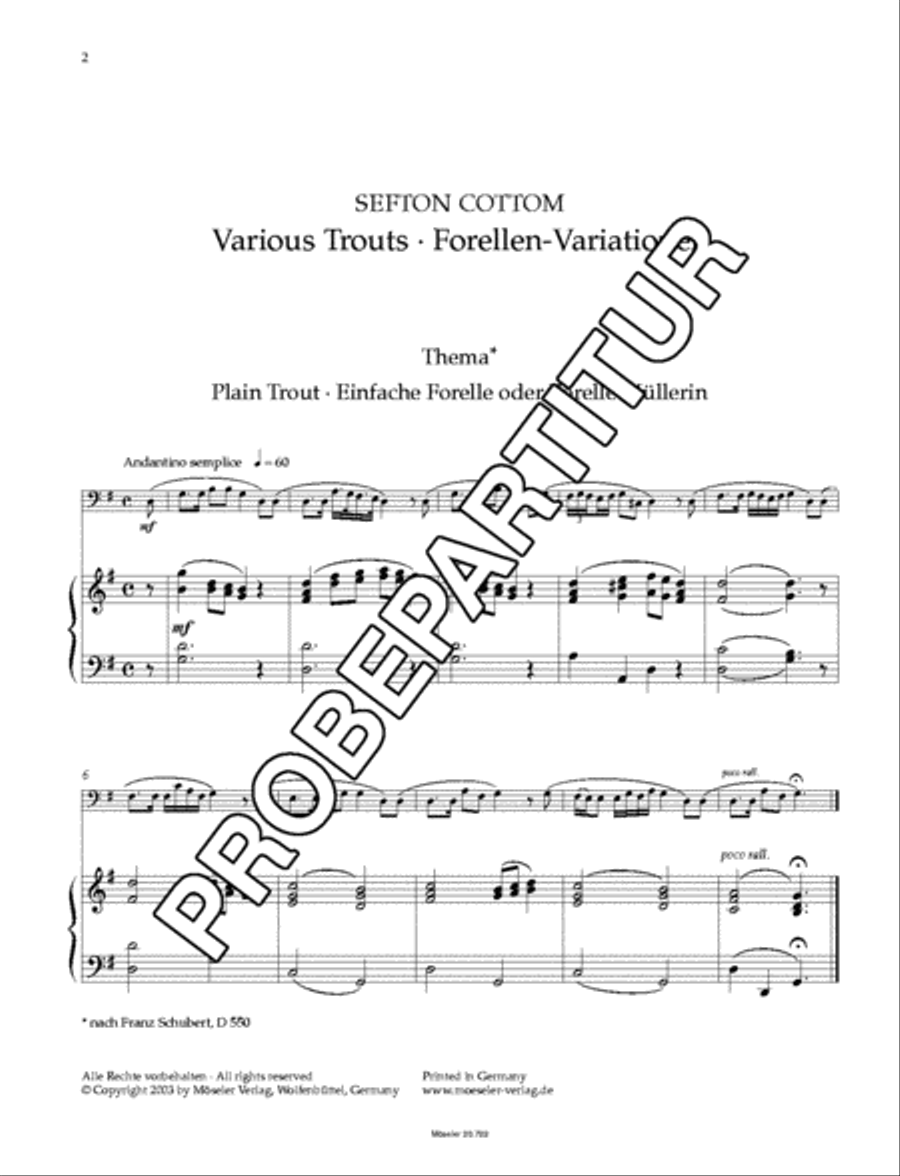 Various Trouts Bassoon scores gallery preview page 3