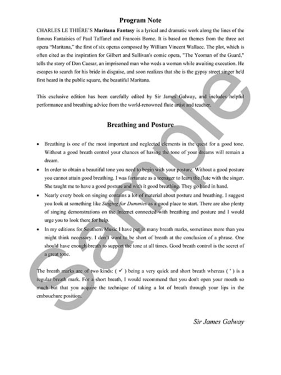 Maritana Fantasy: On V. Wallace's Opera Flute Solo scores gallery preview page 5
