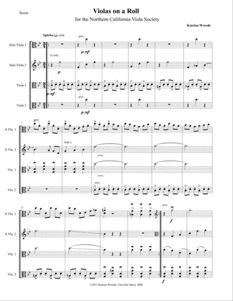 Violas on a Roll Small Ensemble scores gallery preview page 2