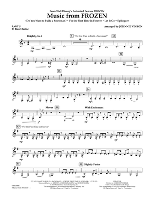 Music from "Frozen" - Pt.5 - Bb Bass Clarinet