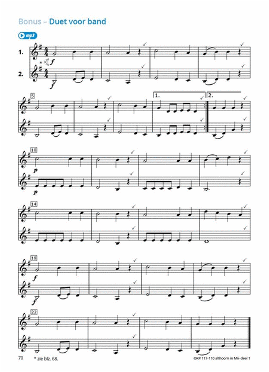 Samen Leren Samenspelen Vlaams Deel 1 Horn scores gallery preview page 9