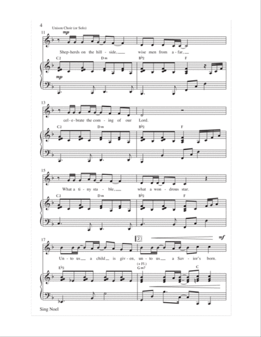 Sing Noel 4-Part scores gallery preview page 5