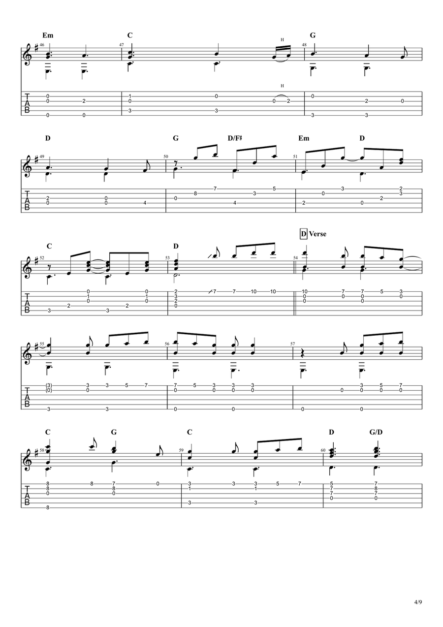 Perfect Acoustic Guitar scores gallery preview page 4