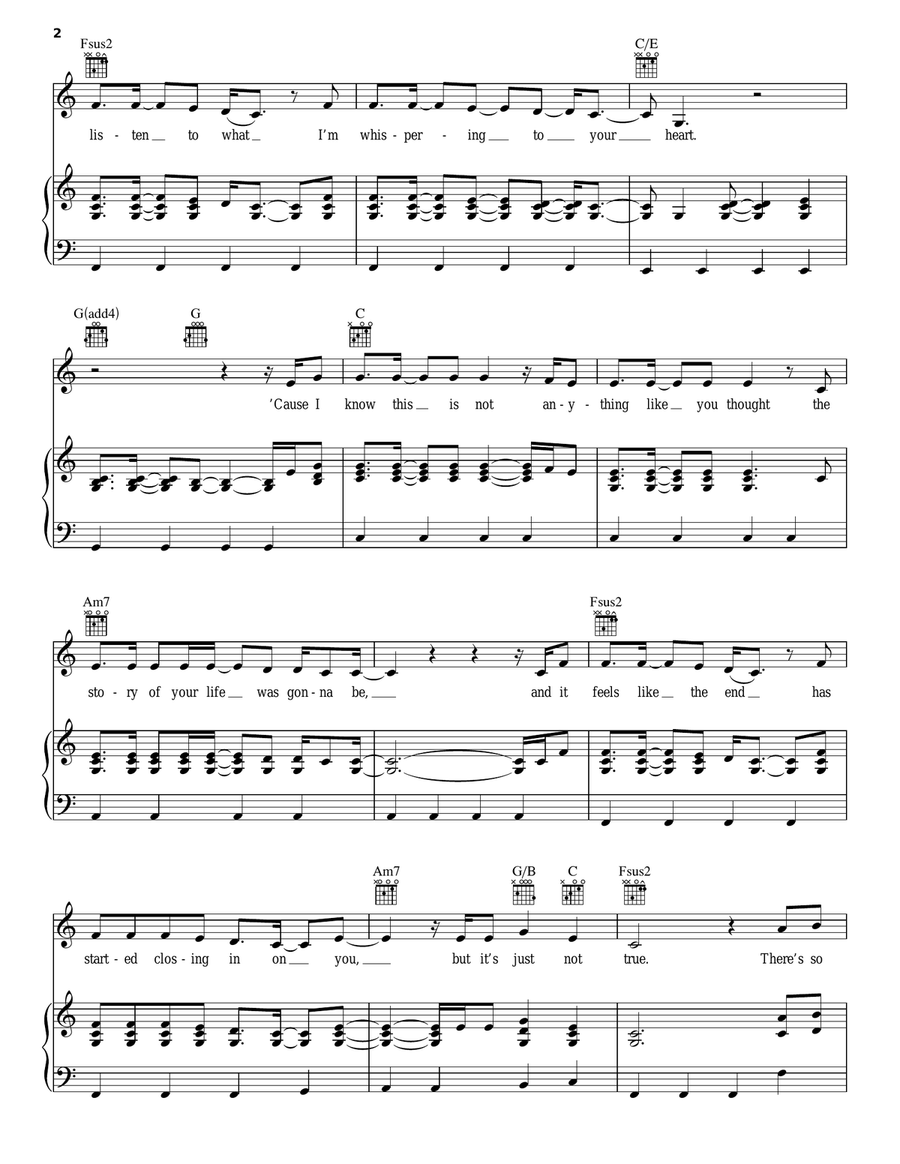 The Glorious Unfolding Acoustic Guitar scores gallery preview page 2