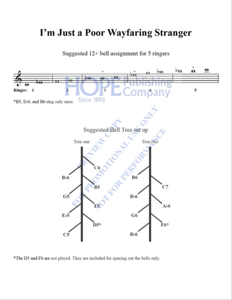 I'm Just a Poor Wayfaring Stranger I'm Just a Poor Wayfaring Stranger Handbell Choir scores gallery preview page 3