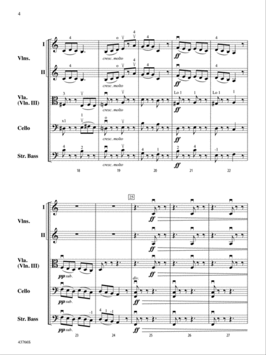 Alla Tarantella: Score Alla Tarantella: Score String Orchestra scores gallery preview page 4