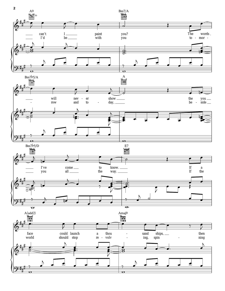 If If Piano, Vocal, Guitar scores gallery preview page 2