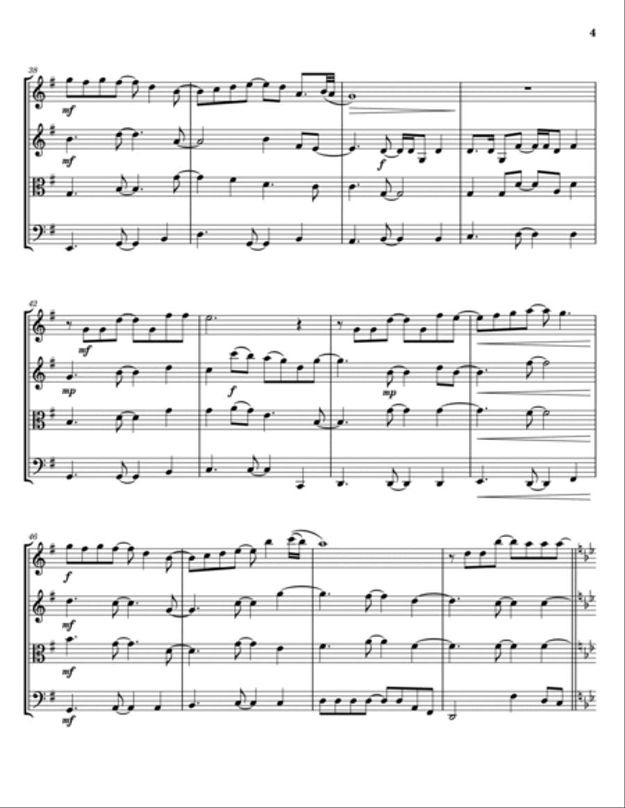Ever Ever After String Quartet scores gallery preview page 4