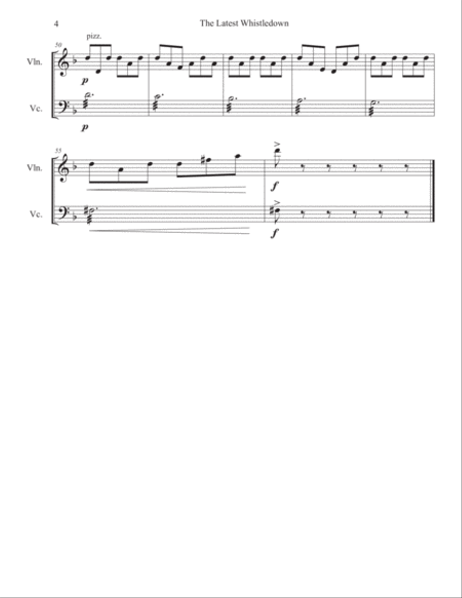 The Latest Whistledown The Latest Whistledown String Duet scores gallery preview page 4
