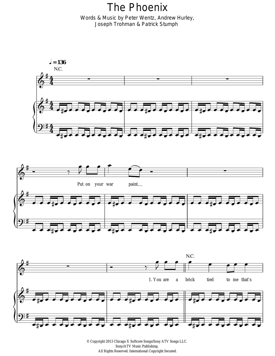 The Phoenix Guitar scores gallery preview page 1
